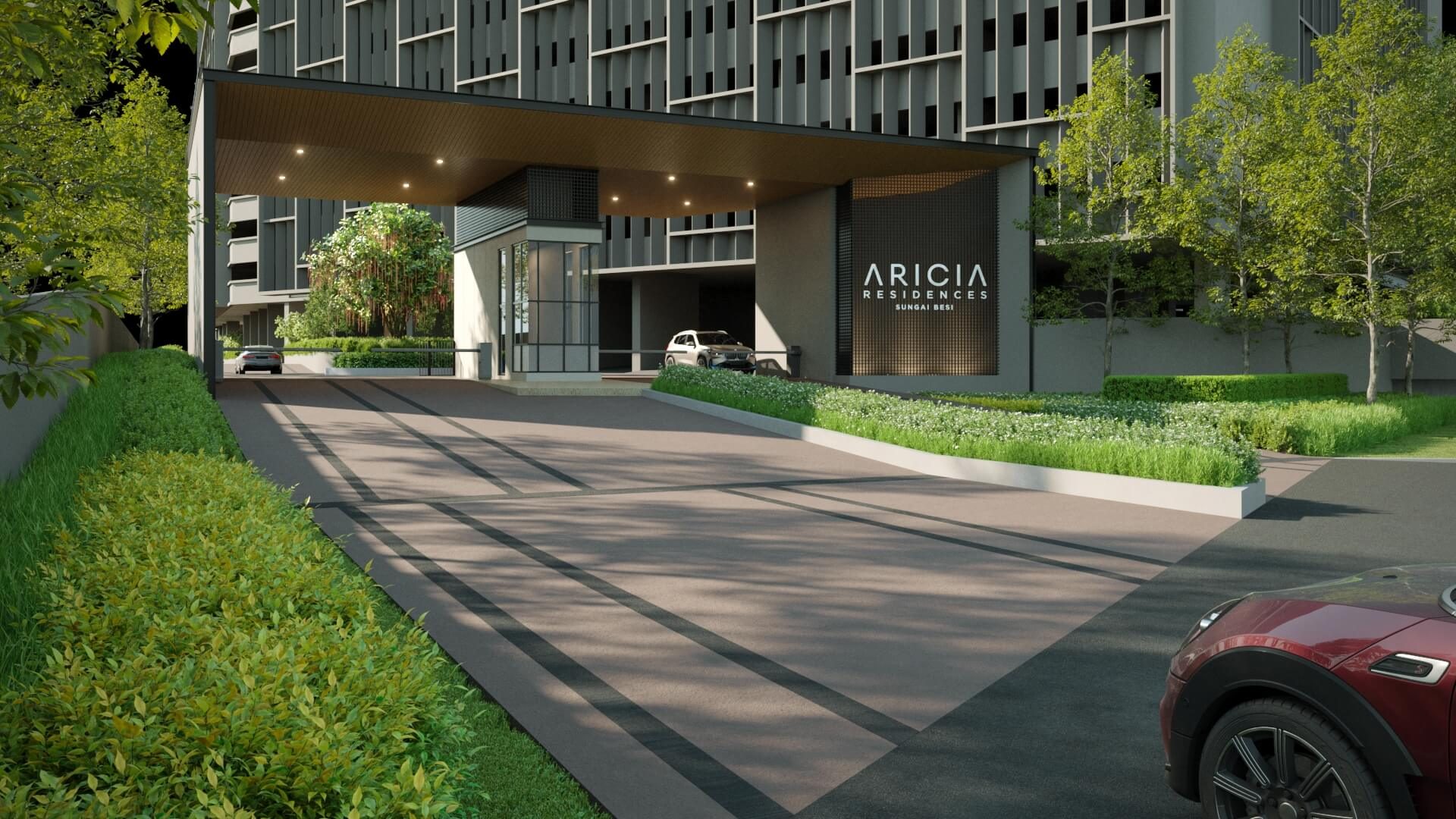 Aricia Residences entrance