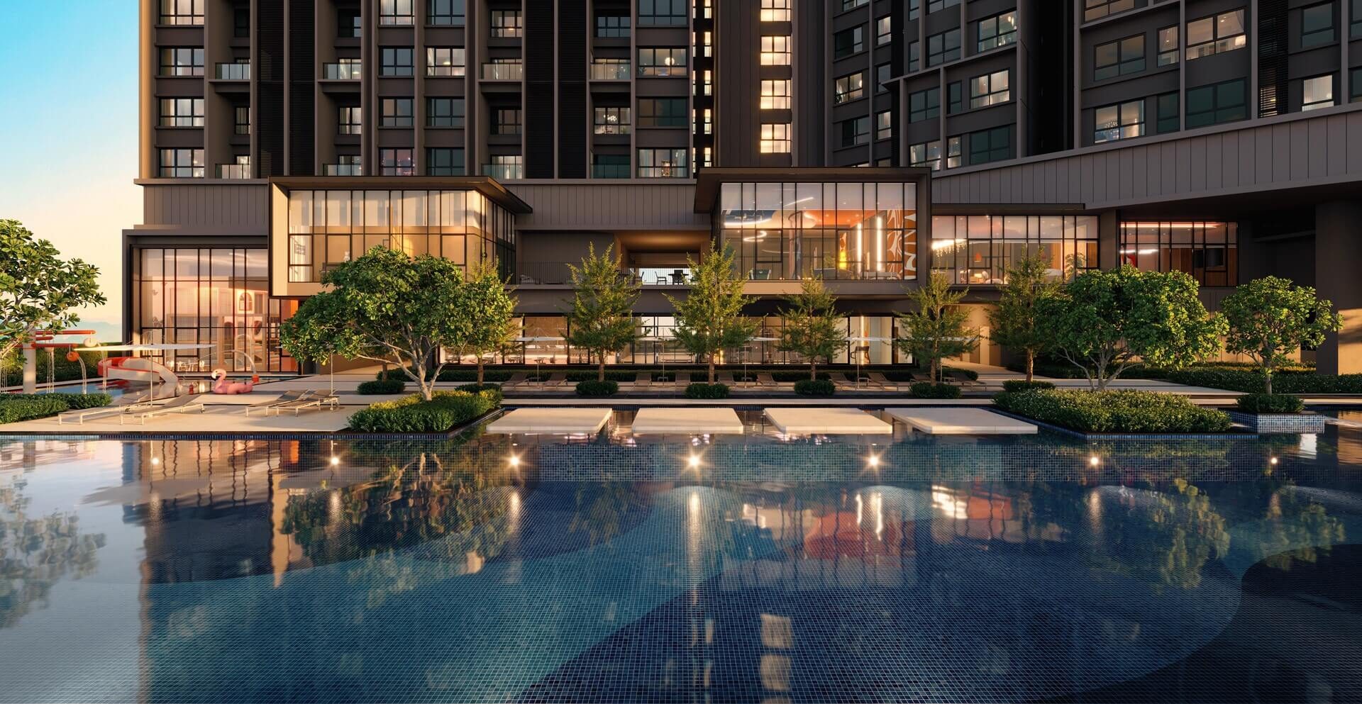 Aricia Residences infinity pool