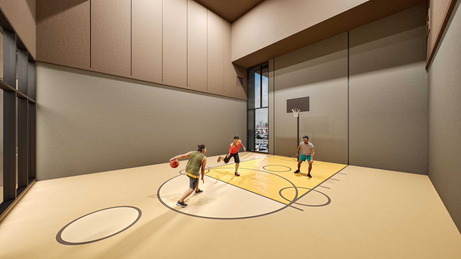 Aricia Residences multipurpose court for badminton and pickleball