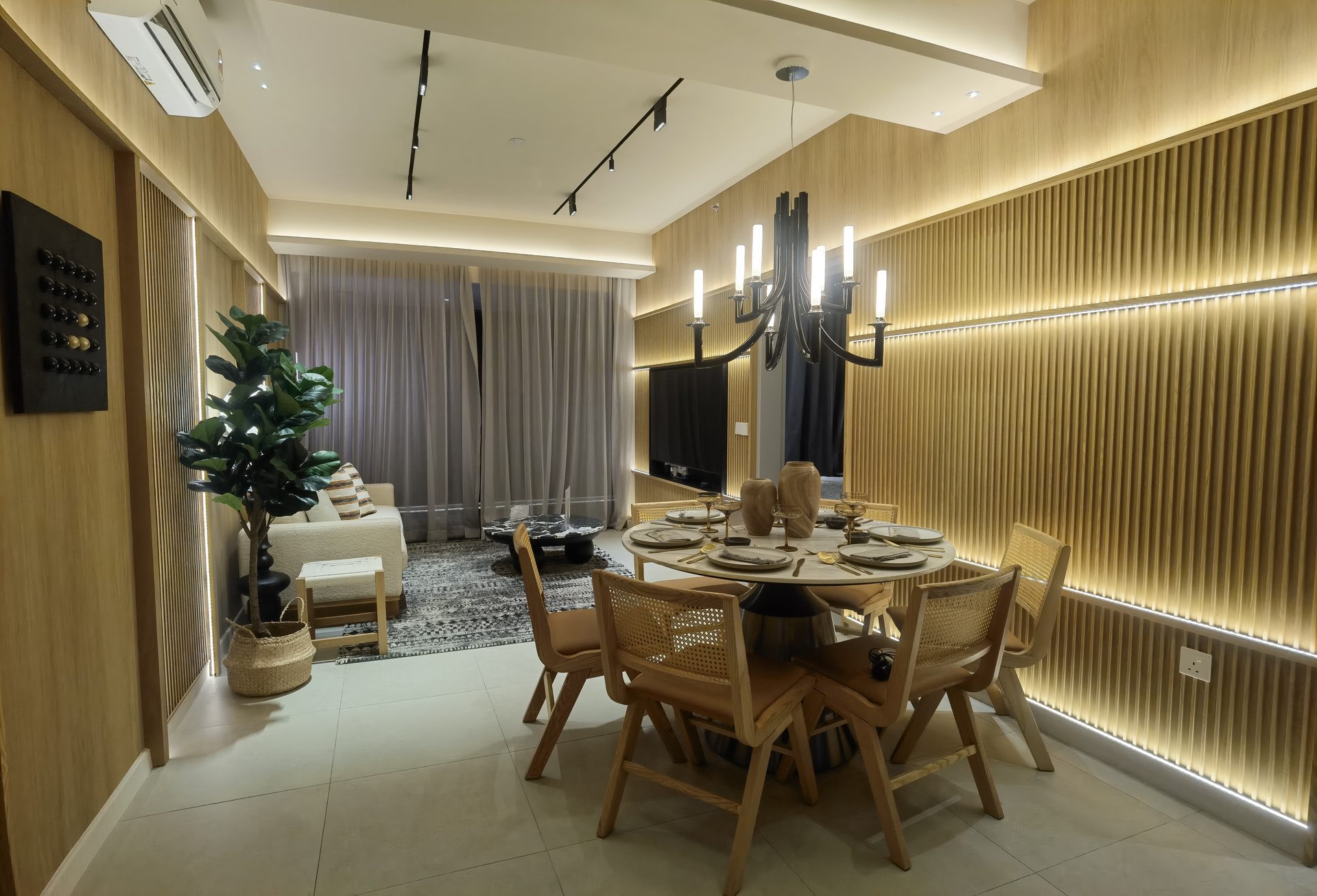 Aricia Residences show unit — dining area, actual photo