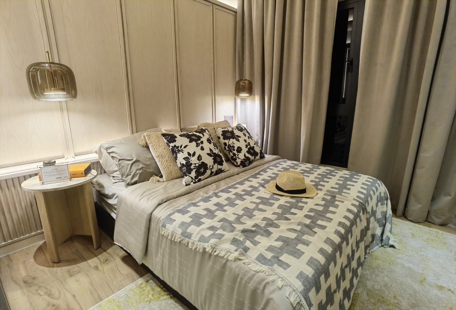 Aricia Residences show unit — master bedroom, actual photo